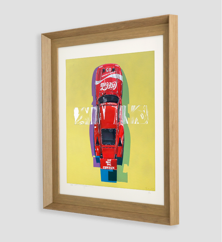 Coca-Cola Porsche 935 Art Print detail | Manu Campa